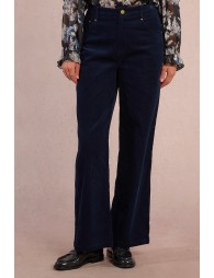 Corduroy wide-leg trousers