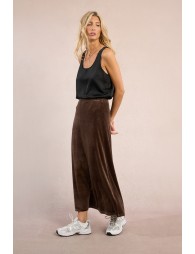 Long velvet skirt
