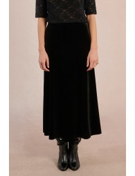 Long velvet skirt