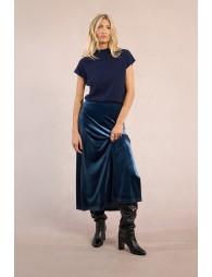Longue jupe en velours