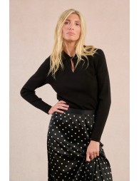 Falda larga estampado lunares
