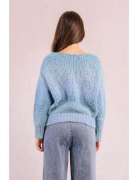 Gradient knitted sweater