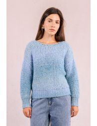 Gradient knitted sweater