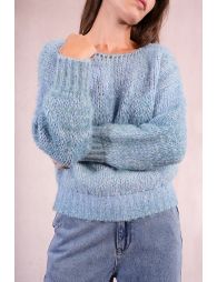 Gradient knitted sweater