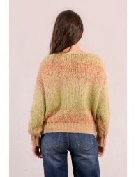 Gradient knitted sweater