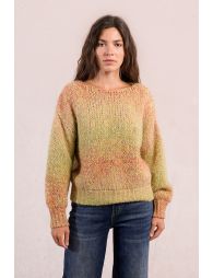 Gradient knitted sweater