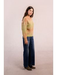 Gradient knitted sweater