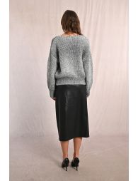 Gradient knitted sweater