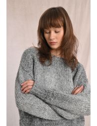 Gradient knitted sweater