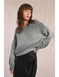 Gradient knitted sweater