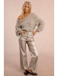 Textured knit sweater