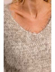 Textured knit sweater