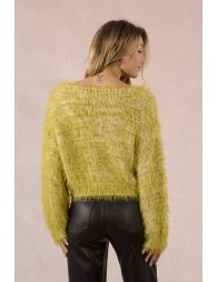 Textured knit sweater