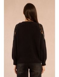 Pull en maille, épaules ajourées