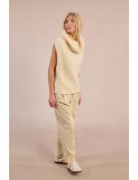 Pull sans manches, parsemé de sequins