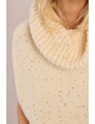 Pull sans manches, parsemé de sequins