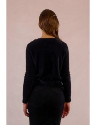 Fitted cardigan, fancy buttons