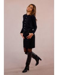 Fitted cardigan, fancy buttons