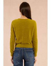 Fitted cardigan, fancy buttons