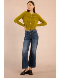 Fitted cardigan, fancy buttons