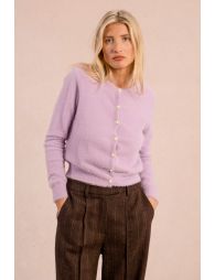 Fitted cardigan, fancy buttons