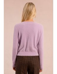 Fitted cardigan, fancy buttons