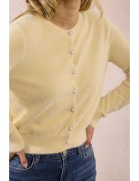 Fitted cardigan, fancy buttons