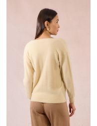 Textured knit sweater