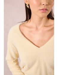 Textured knit sweater
