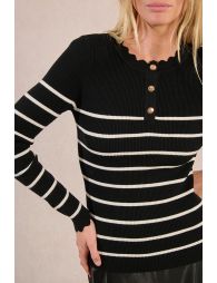Pull marinière, ajusté