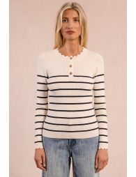 Pull marinière, ajusté