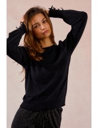 Sweatshirt sweater with fancy bows