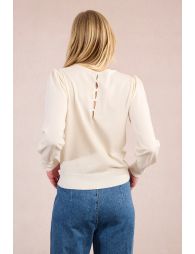 Sweatshirt sweater with fancy bows