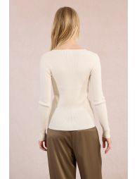 Sous-pull finition dentellée