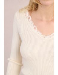 Sous-pull finition dentellée