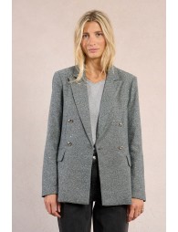 Blazer droit à strass
