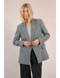 Blazer droit à strass