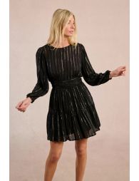 Robe rayée en semi-transparence