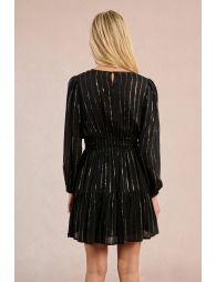 Robe rayée en semi-transparence