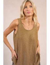 Metallic tank top