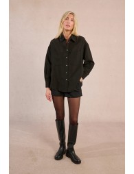 Chemise rayée en transparence