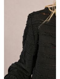 Ruffled waffle top