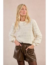 Ruffled waffle top