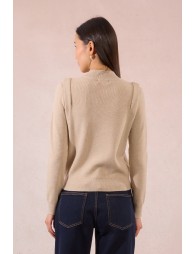 Pull fin à épaulettes