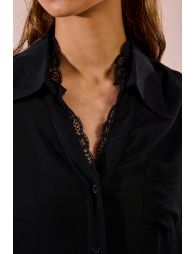 Chemise fluide avec dentelle
