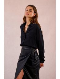Chemise fluide avec dentelle