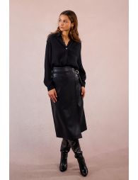 Chemise fluide avec dentelle