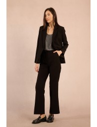 Pantalon flare, taille mi-haute
