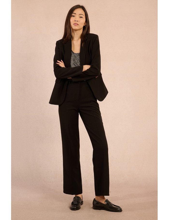 Pantalon flare, taille mi-haute