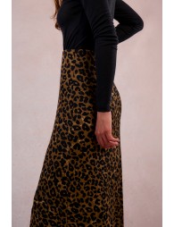 Falda larga estampado animal